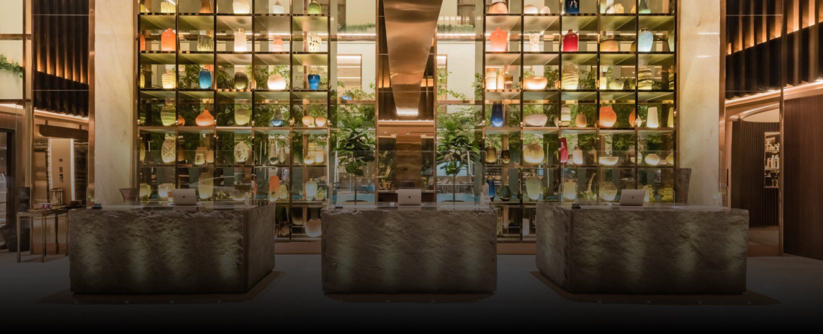 Reception desks at Ashley Tanah Abang hotel