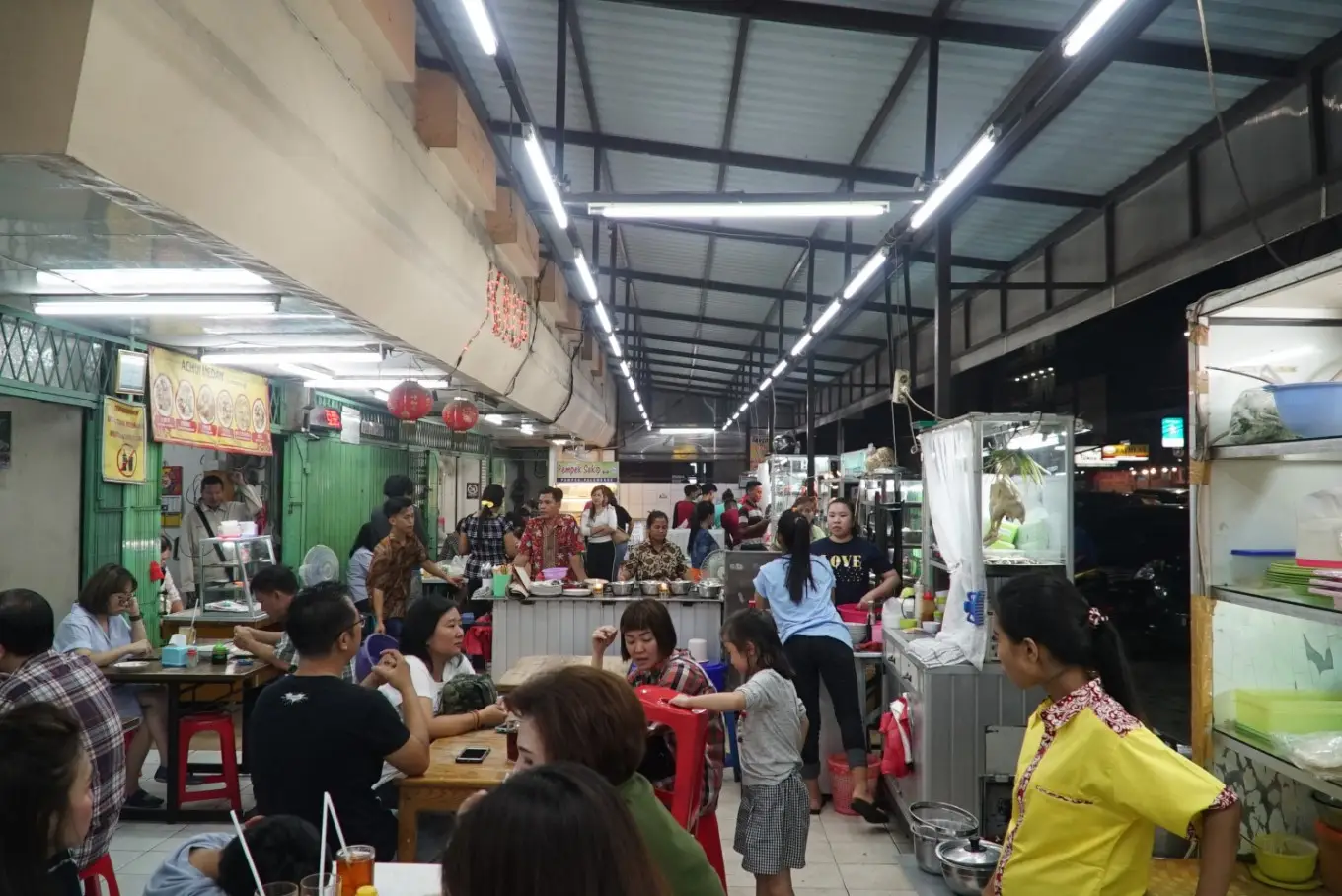 Local night market dining near Ashley Hotel Group