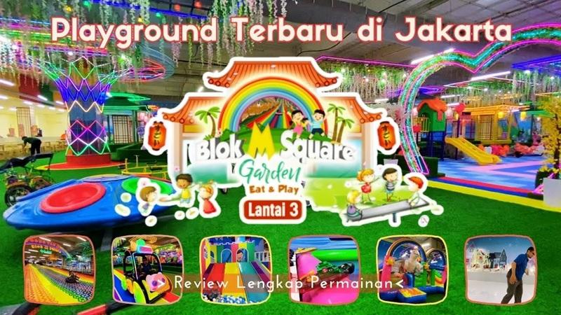 Blok M Square Garden playground logo Lantai 3