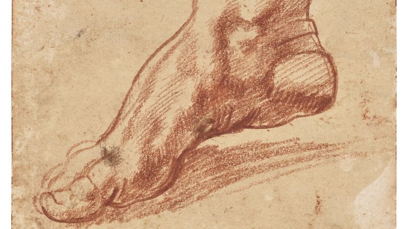 Vintage sepia sketch of a hand holding a small object on a textured paper background