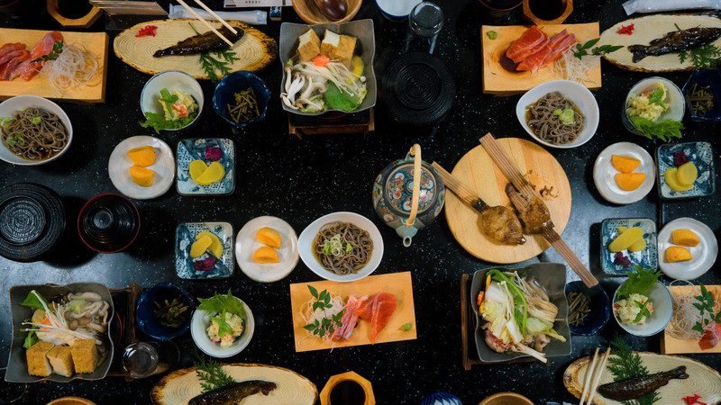 food on table