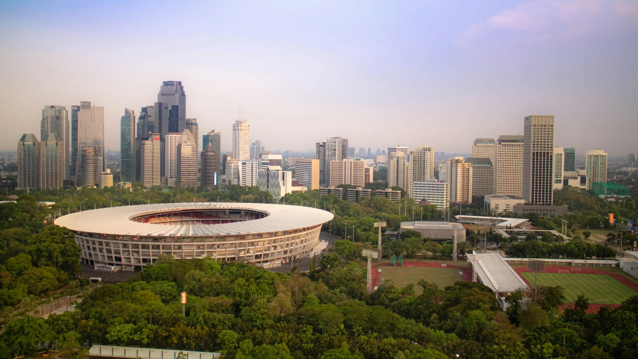 gelora bung karno aerial view