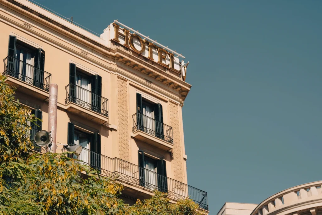 hotel close up photo