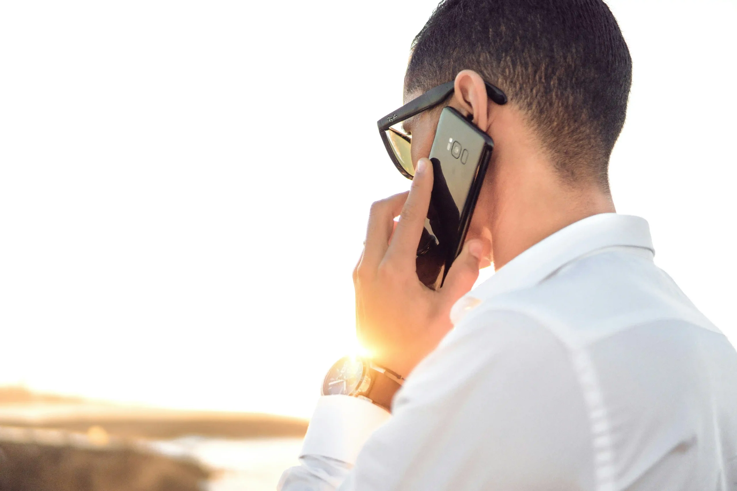 man on a phone call