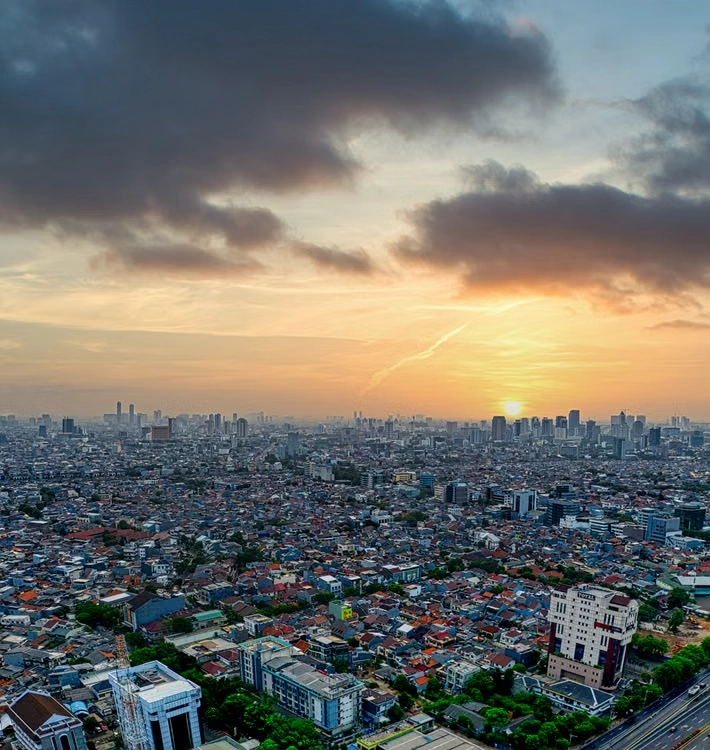 jakarta sunset view